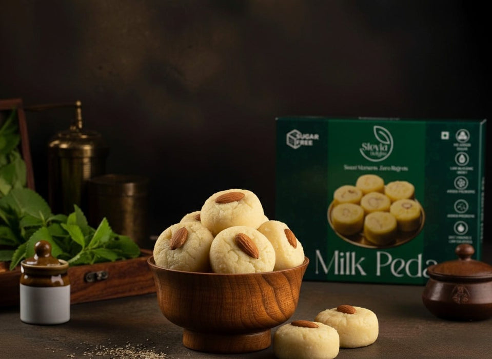 Delicious MILK PEDA Zero Added Sugar - Added Prebiotic (Weight - 200gm)