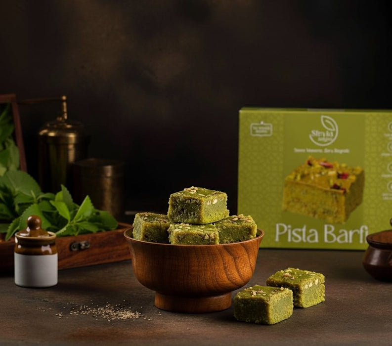 Buy Zero added Sugar Pista Barfi | Guilt-Free Indian Sweet (Weight - 200gm)