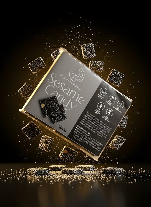 Black Sesame Candy with Zero Added Sugar | Antioxidant Rich (Weight -80gm)